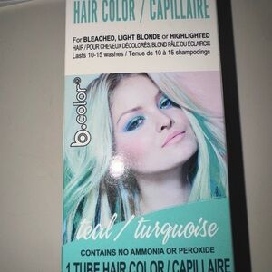 B Color SEMI -PERMANENT HAIR COLOR TEAL/TURQUOISE 1.7 Oz New U21